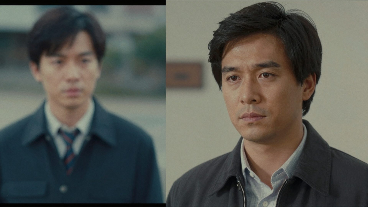 Side-by-side comparison of a blurry low-resolution video frame transformed to sharp 4K quality using AI video enhancement