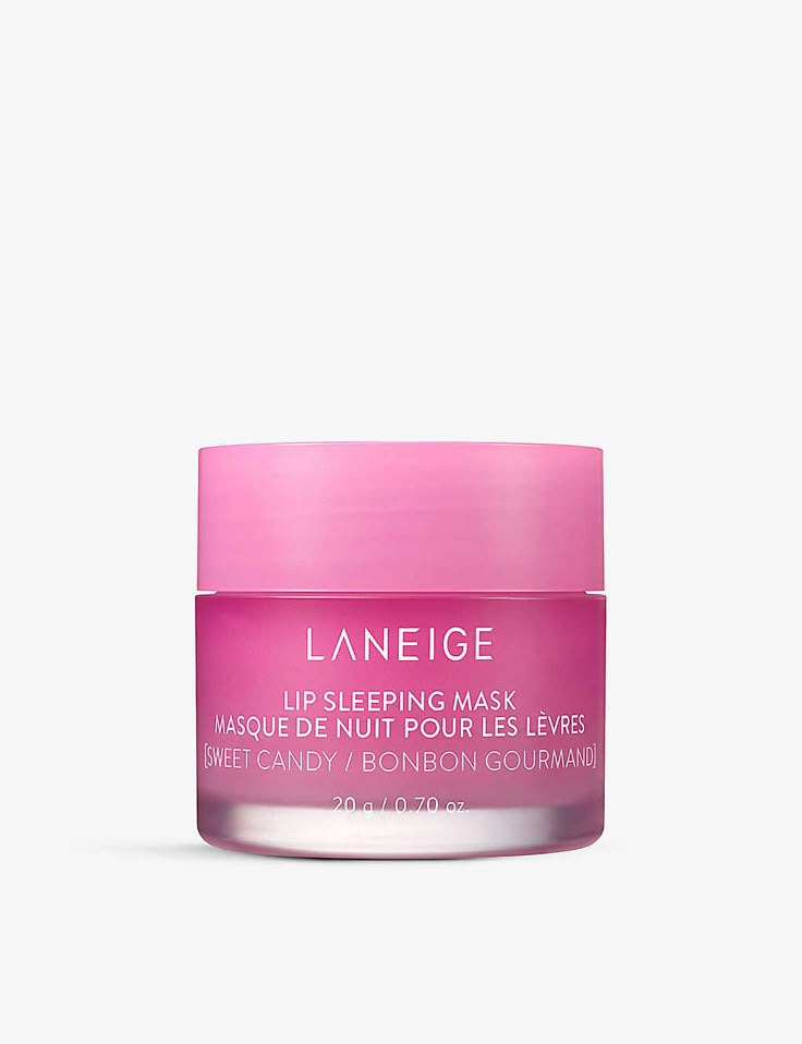 A pink lip sleeping mask jar photographed straight-on against a plain white background — the single product photo the tool starts from