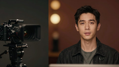 Side-by-side cinematic reel frames and AI headshots showing creative production output from AI tools