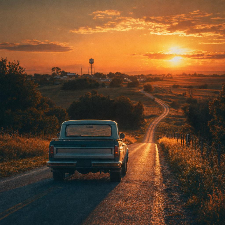 Backroad July, a country playlist in English