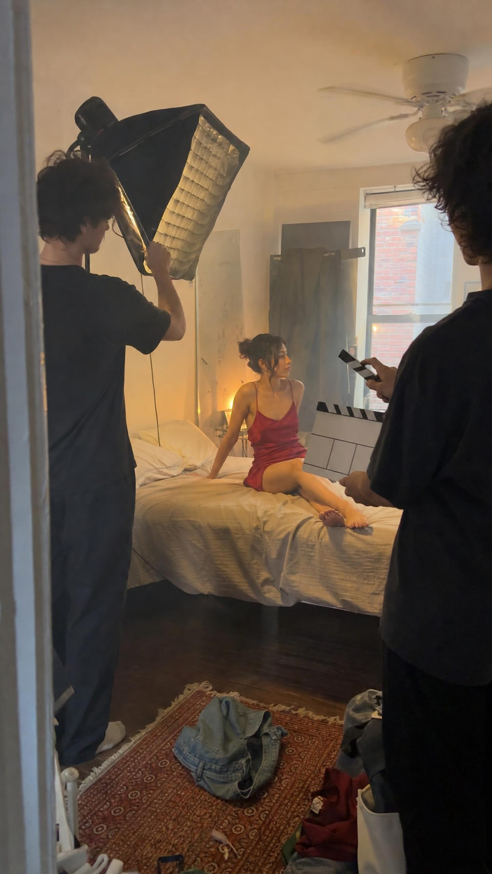 Illustration: behind the scenes on a short film